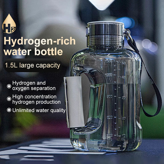 Hydrogen Water Bottle 1.5L Hydrogen Rich Portable Sports Water Bottle BPA Free Rich Molecular Hydrogen Water Generator